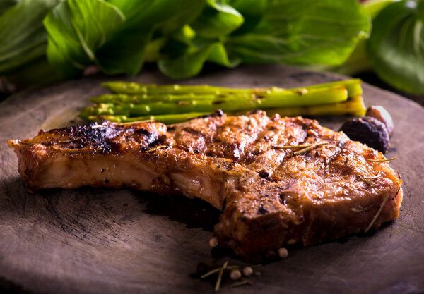 Chuletas de cerdo a la plancha