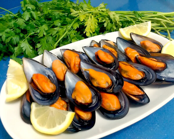 Mejillones al vapor