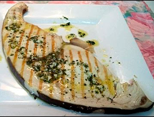 Pez espada a la plancha